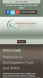 Mobile Screenshot of northeasternfootandankle.com