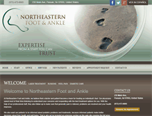 Tablet Screenshot of northeasternfootandankle.com
